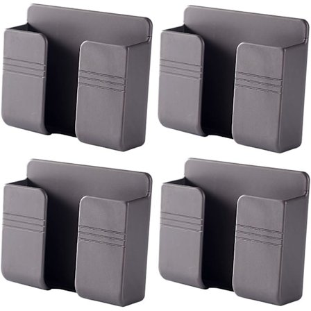 99*28*86mm, (Grå) 4-pack Väggmonterad Förvaringshylla med Lim