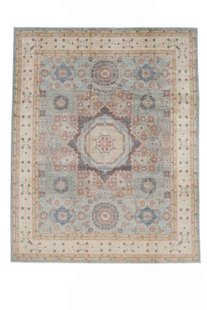 Mamluk Tæppe Moderne Orange/Brun Stort (Uld, Afghanistan)