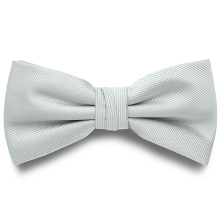 Sølvfarvet Bundet Grosgrain Butterfly til mænd - Bundne butterflies