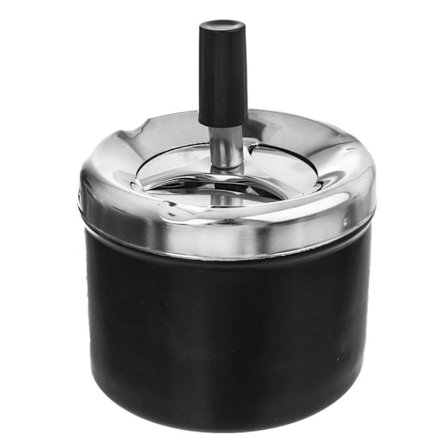 Askkopp med lock som döljer cigarettrester och lukt