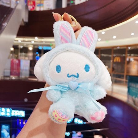 Sød lille dukke, par taske vedhæng, plyslegetøj dukke nøglering, dukke vedhæng