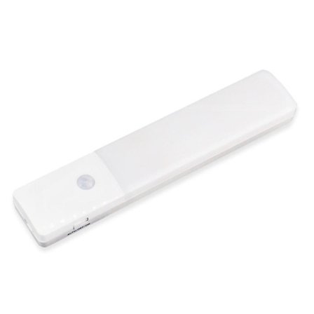 Automatisk LED-nattlys, 18 LED-lampe med bevegelsessensor, oppladbar batteriskaplampe natt