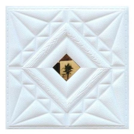 2ST självhäftande väggdekal 3D tapet VIT DESIGN B