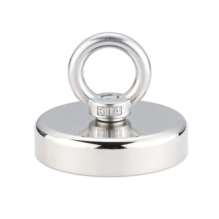Supervahva neodyymimagneetti 120 kg - Vahva magneetti - Täydellinen magneettikalastukseen - 60 mm neodyymilenkillä