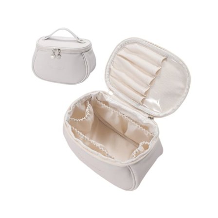 Makeuptaske HVID med flere rum