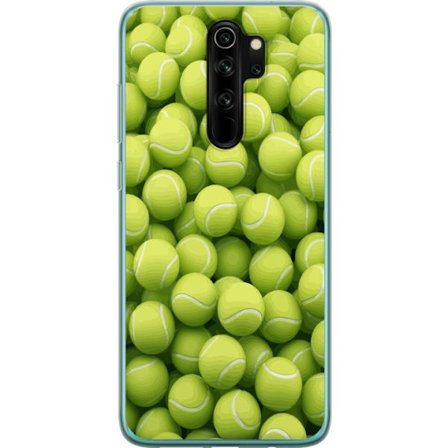 Kompatibel Mobilcover til Xiaomi Xiaomi Redmi Note 8 Pro Mønster af grønne tennisbolde i høj detalje, sporty motiv med gentagende tekstur og stær