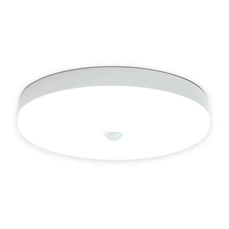 LED Taklampa Rörelsesensor 9W Kall Vit IP56 Vattentät Rund LED Taklampa för Utomhus Inomhus Trappa Badrum Garage Korridor (FMY)