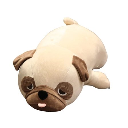Bulldog Plyschleksak - Mjuk och Fluffig Plyschkudde - Present till Alla