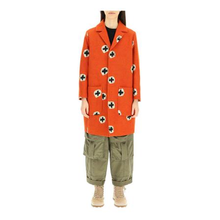 Dsquared2 Coats Orange, Dame Uldfrakker