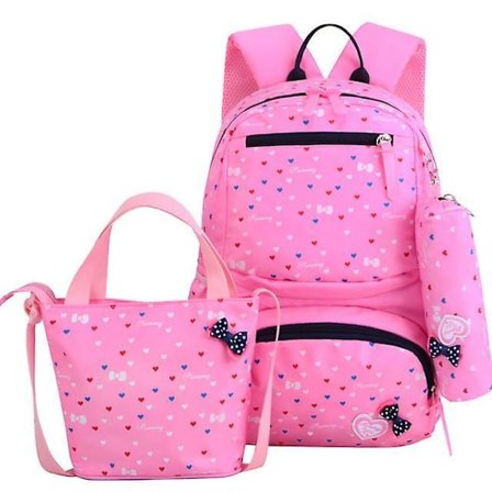 3pcs/set Printing School Bags Backpacks Schoolbag Fashion Kids Lovely Backpack For Children Girls School Bag Student Mochila Sac