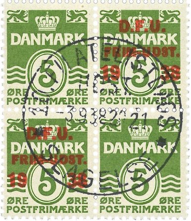 Danmark 1938 - AFA 245 - 4-blok - Stemplet