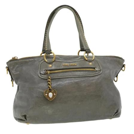 Miu Miu Pre-owned Pre-owned Håndtaske Grå, Dame Vintage Tasker, Størrelse: ONE Size