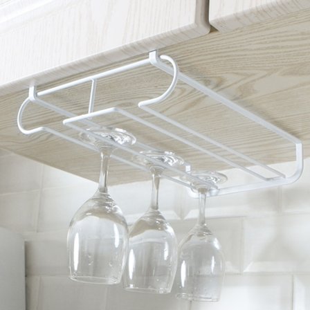 Vinglass koppholder Hengestanghenger Stål Vinhylle