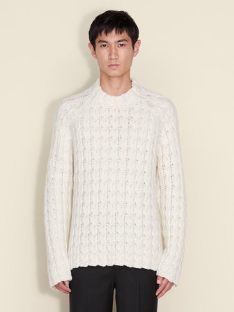 Holzweiler Caraway Cable Sweater - Ecru - Men's - L