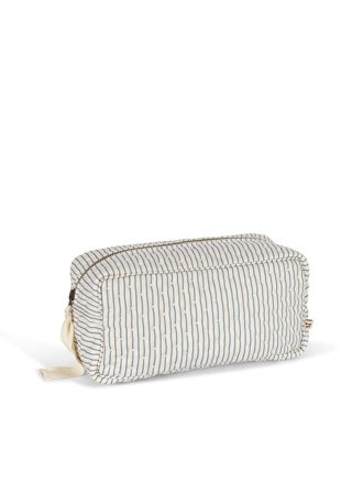 Konges Sløjd Small Quilted Toiletry Bag Stripe Bluie One Size, Tøj & Bolig, Pusletid, Pusletasker
