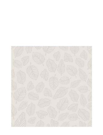 Napkin Leaf Embossed Home Textiles Kitchen Textiles Napkins Paper Napkins Creme Cooee Design