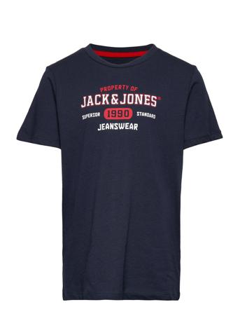 Jjstamp Tee Ss Crew Neck Jnr T-shirt Blå Jack & J S
