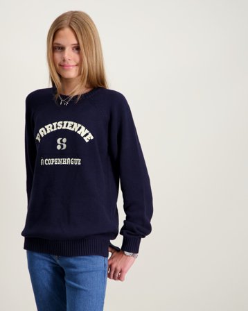 Sofie Schnoor ParisienneSY Knit Bleu Pulls Fille - Kids Brand Store