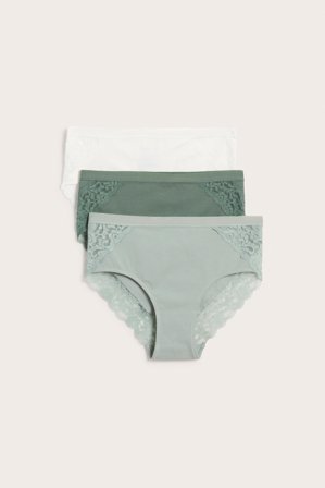 Kappahl | Brieftrosor 3-pack | Ljusgrön