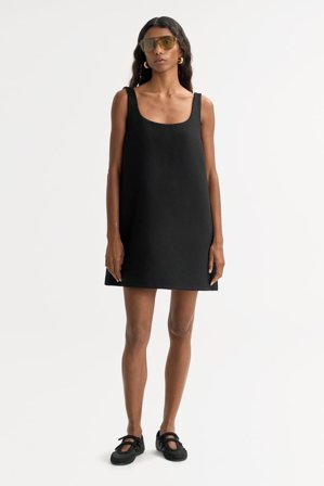Soft Goat - Woven Mini Dress - Cashmere dress - XL - Black