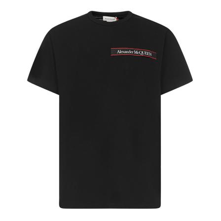 Alexander McQueen, T-shirt Czarny, Mężczyzna, Rozmiar: M