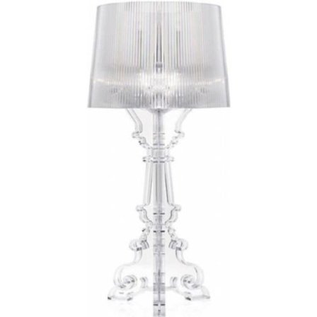D24xh48cm - EU-plugg - Klar bordlampe - Kartell Bourgie - Akryl LED Bordlampe E14, Design p