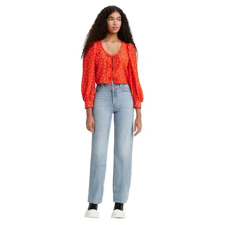 Levi's A0092-0009 High Waisted Straight Blå, Dame