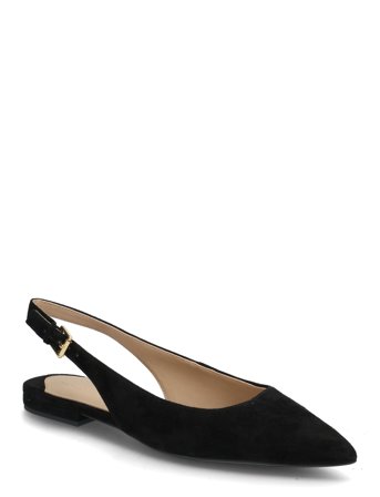 Lauren Ralph Lauren Londyn Suede Slingback Flat - Black - 41