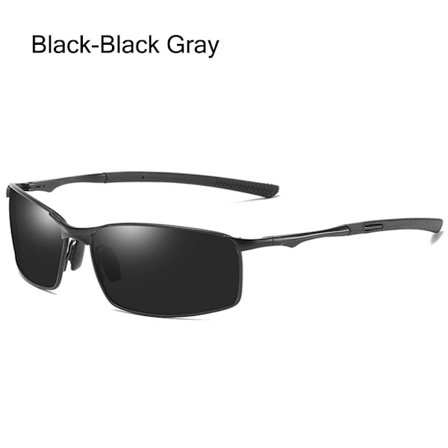 Män polariserade solglasögon rektangulära fotokromatiska solglasögon körglasögon