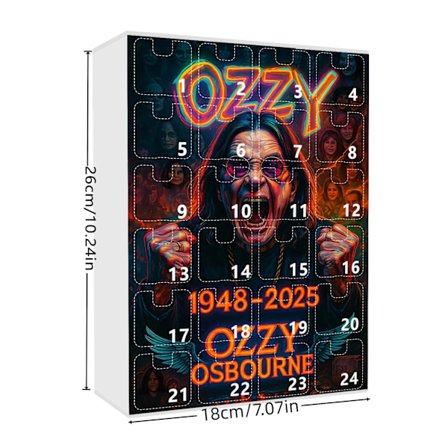 Ozzy Osbourne Nedtellingskalender Blind Box Hengende Ornament | Juledekorasjon*E type (GJ486-005)*