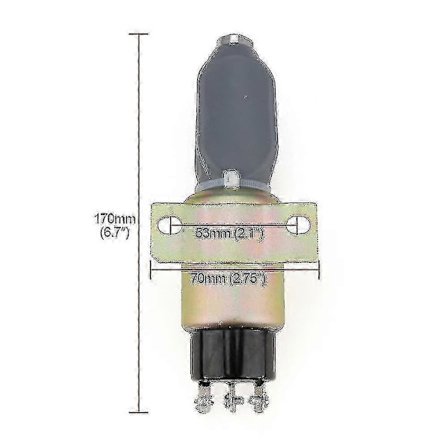 24V Stopp Solenoid Sa-3766t för Cummins - Ny Del 3864274 1751-24e