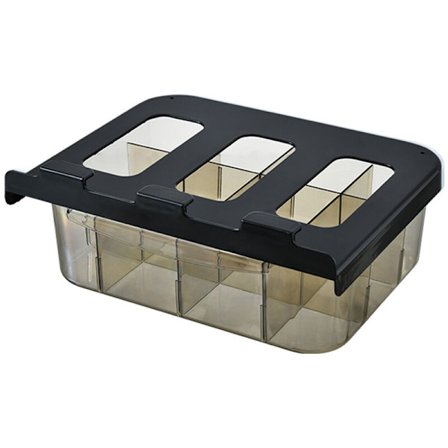 Skuffeunderlag til undertøj, opbevaringsboks til undertøj, opbevaringsskuffe, skab til opbevaring af tøj (sort)