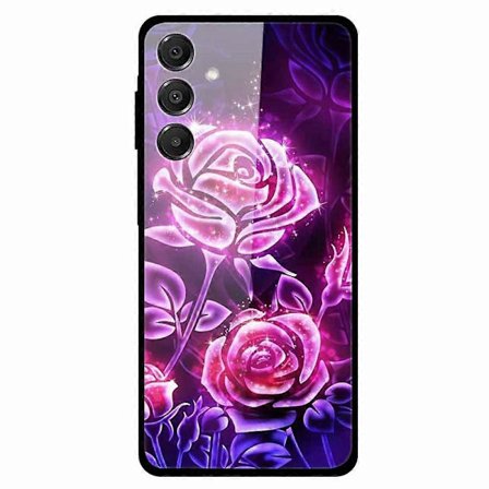 Samsung Galaxy A16 5G/A16 4G -kuori, kuvioitu karkaistu lasi + TPU-puhelimen takakuori