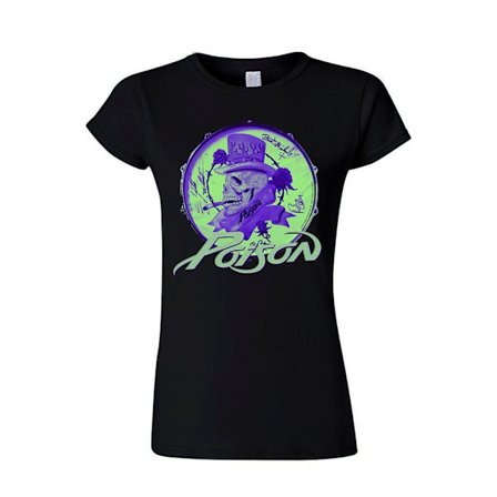 Poison Smoking Skull (lady) T-Shirt, Kvinder