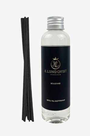 K. Lundqvist Stockholm - Refill Doftpinnar Boulevard 150 ml - Transparent - Doftljus & doftpinnar - Från Homeroom