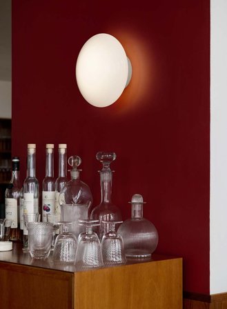 Mist AP22 vegg/taklampe Ø25 - hvit