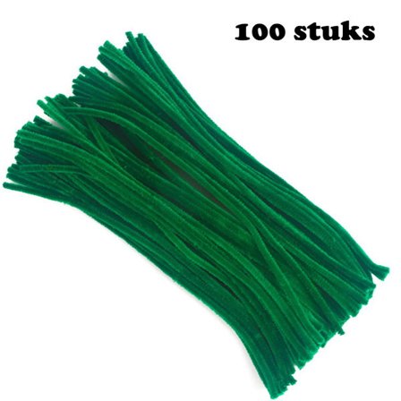 ING Piberensere 100 Stykker Chenille Tråd Hobby Håndværk 30 Cm Piberenser Håndværk Fleksible Piberensere og Voksne til Håndværk DIY Hobby og Kreativ