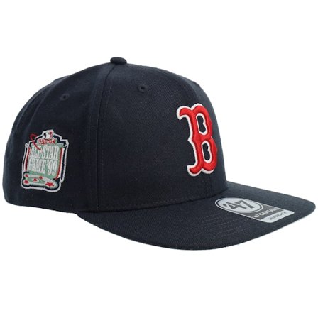 47 Brand - Azul snapback Gorra - Hatstore Exclusive x Boston Red Sox MLB Captain Patch Drop @ Hatstore