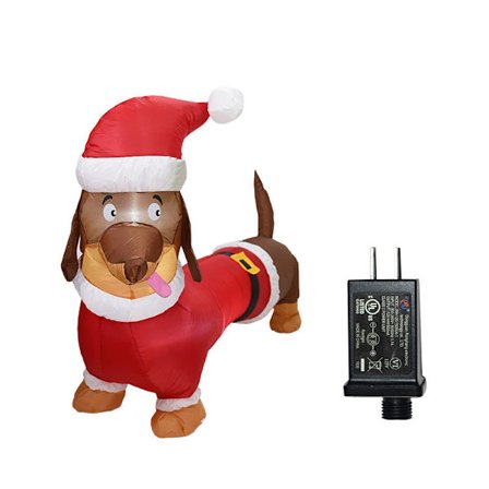 Jule Oppustelig Model 1,5 M Gravhund Lys Oppustelig Model Juledekorationer Arrangement