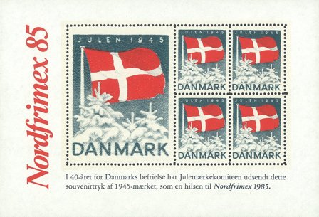 Danmark - Souvenirark 1985 - Nordfrimex 85 - Postfrisk