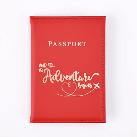 1 st Passportskydd i PU-läder för kvinnor och män - Modernt resefodral för pass, ID-kort, visitkort och mer Blue