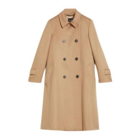 Max Mara, Double-Breasted Coats Bruin, Dames, Maat:L