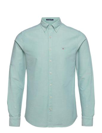 Slim Oxford Shirt Bd Skjorta Casual Grön GANT