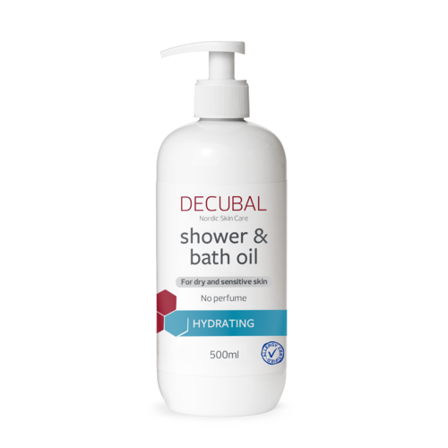 Decubal Hydrating dusj- og badeolje 500 ml