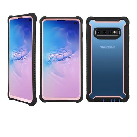 Praktiskt Robust Skyddsfodral - Samsung Galaxy S10 Roséguld