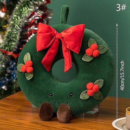 Jule plysjpute dekor pute morsom juletre fest dekor dukke plysj