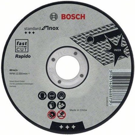 Bosch Standard for Inox Kapskiva 115x1mm 1-pack, Kapa, slipa & polera