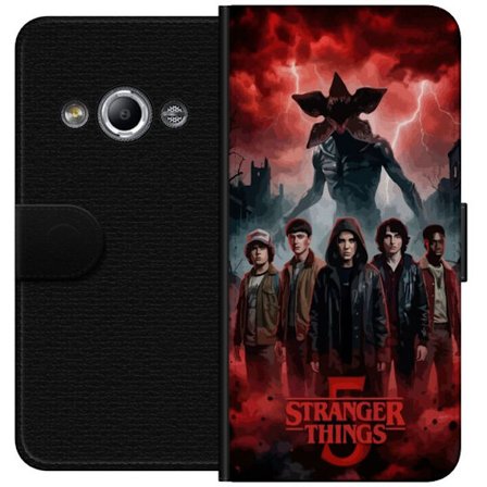 Kompatibelt Lommeboketui til Samsung Galaxy Xcover 3 Mørk Stranger Things-inspirert fantasyillustrasjon med torden, dramatisk himmel og intens uhygge