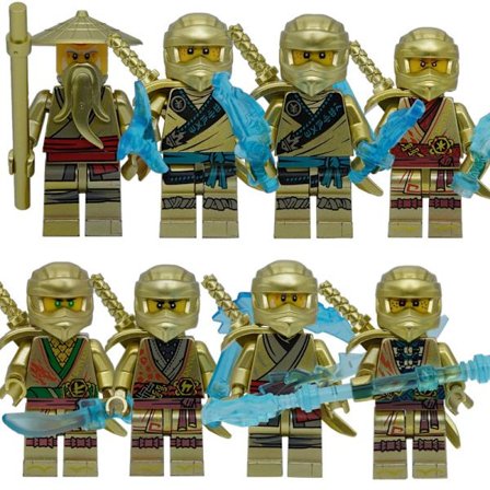 2025 Senaste Modell Golden Ninja motorcykel flygande ninja liten pojke monteringsleksak byggklossar