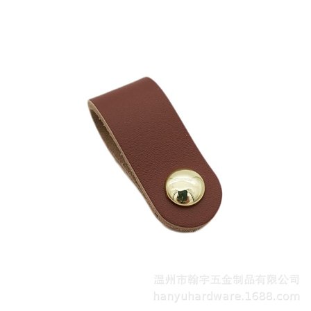 10 stk. lædergreb til skabe, brune lædergreb til køkkenskabe